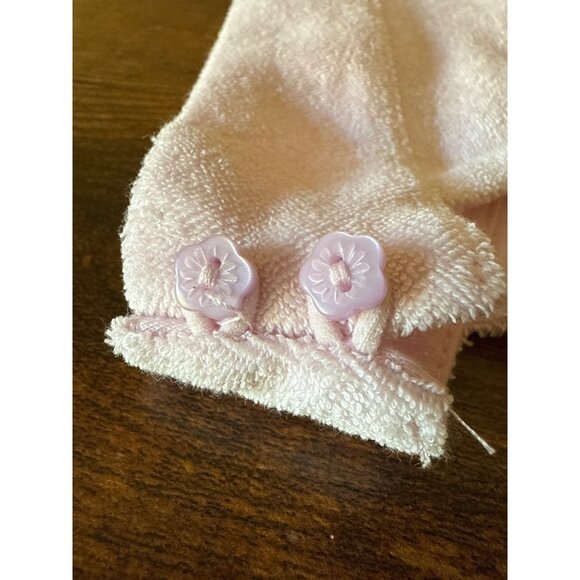 Fabletics Womens Pink Terry Cloth Crop Top Halter Style M Built in Bra - Picture 5 of 16